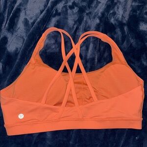 lululemon athletica Vibrant Orange Strappy Sports Bra